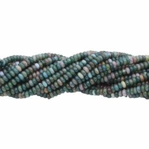 4 x 2mm Rondelle Shape Bead - Indian Agate - 39cm Strand