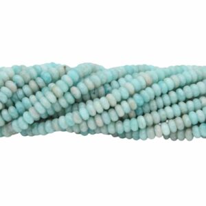 4 x 2mm Rondelle Shape Bead - Amazonite - 39cm Strand