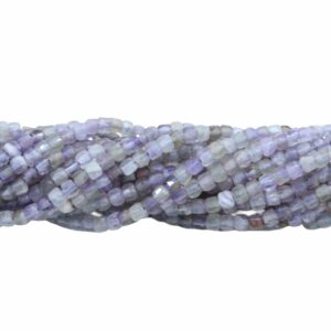 Cube Bead – 2.5mm - 39cm Strand - Amethyst