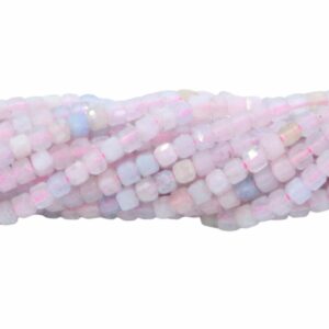 Cube Bead – 2.5mm - 39cm Strand - Morganite