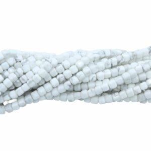 Cube Bead – 2.5mm - 39cm Strand - Howlite