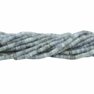 4 x 2mm Heishi Bead - Labradorite - 38cm Strand