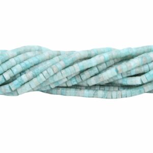 4 x 2mm Heishi Bead - Amazonite - 38cm Strand