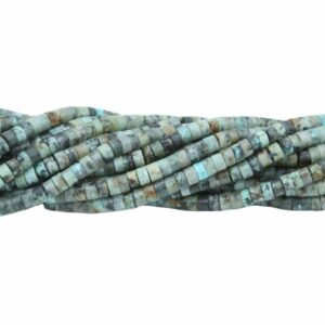 4 x 2mm Heishi Bead - African Turquoise - 38cm Strand