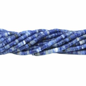 4 x 2mm Heishi Bead - Sodalite - 38cm Strand