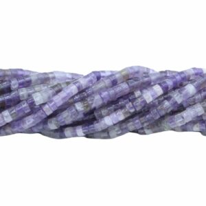4 x 2mm Heishi Bead - Amethyst - 38cm Strand