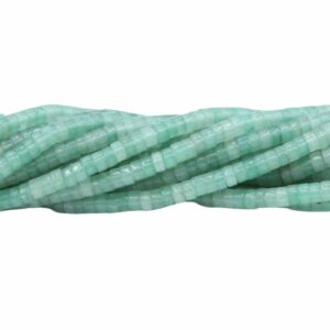 4 x 2mm Heishi Bead - Green Aventurine - 38cm Strand