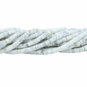 4 x 2mm Heishi Bead - Howlite - 38cm Strand