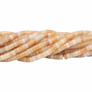 4 x 2mm Heishi Bead - Red Aventurine - 38cm Strand