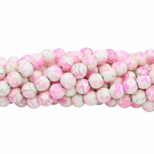 Agate - Round Bead – Fun Dye - 8mm – 35cm strand