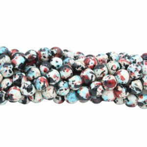 Agate - Round Bead – Fun Dye - 8mm – 35cm strand