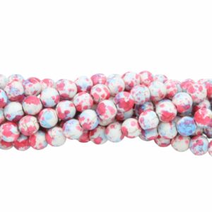 Agate - Round Bead – Fun Dye - 8mm – 35cm strand