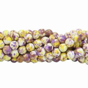 Agate - Round Bead – Fun Dye - 8mm – 35cm strand