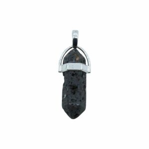 Lava Stone - Double Point Pendant – 43mm