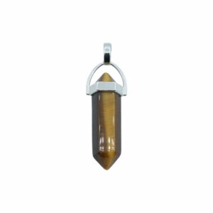 Tiger Eye - Double Point Pendant – 43mm