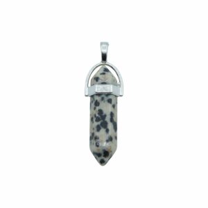 Dalmation Stone - Double Point Pendant – 43mm