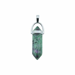 Epidote - Double Point Pendant – 43mm