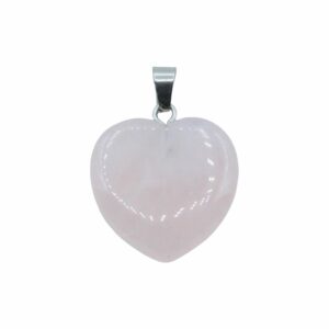 Rose Quartz - Heart Pendant – 28mm