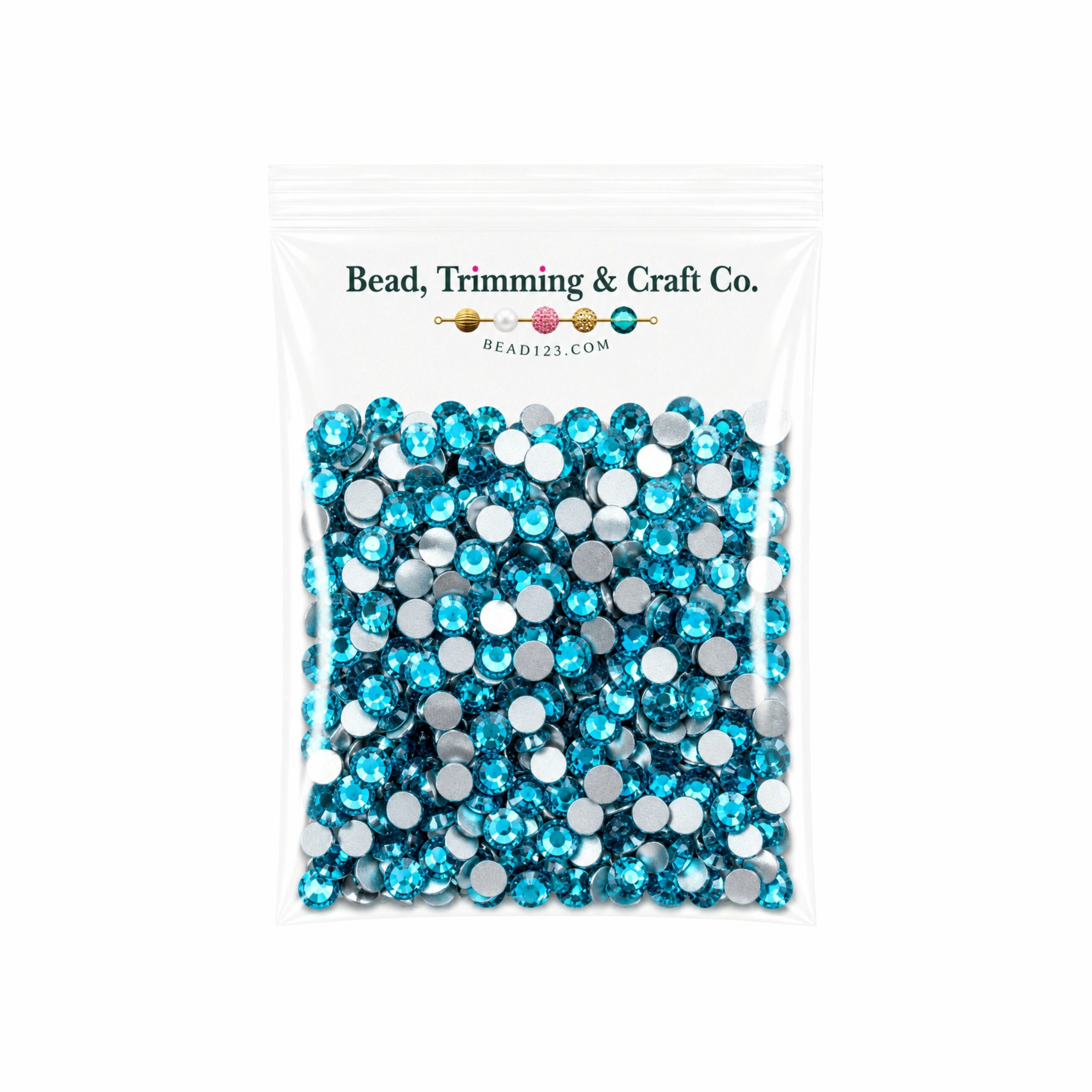SS16 - 3.8mm - Blue Zircon F - 1440 pcs