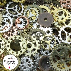Mechanical Steampunk Mix - 8-25mm - Mix Colour - 50 Grams