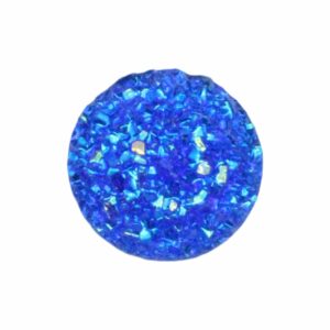 Druzy Cabochon - Round - 12mm - Blue AB