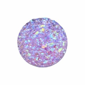 Druzy Cabochon - Round - 12mm - Purple AB