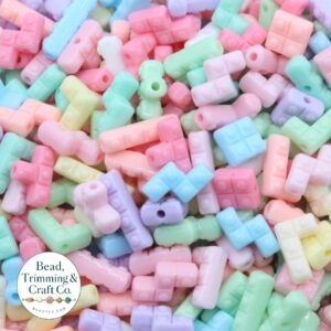 Tetris Beads – 10mm – Pastel Mix