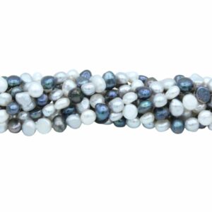 Freshwater Pearl - Dime - 6 - 7mm - Mix Colour - 35cm Strand
