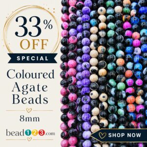 Agate Beads - 8mm