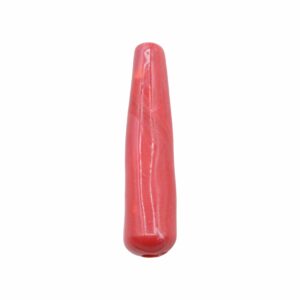 Drop Wave Bead - 80 x 18mm - Red