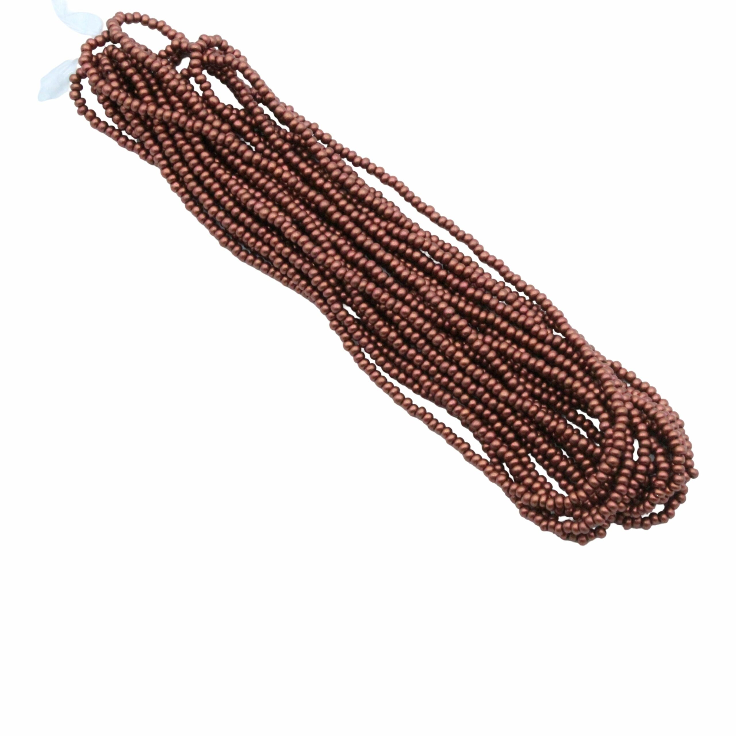 Seed Bead Hank - 11/0 - Preciosa - Bronze Fire Red - 19 grams