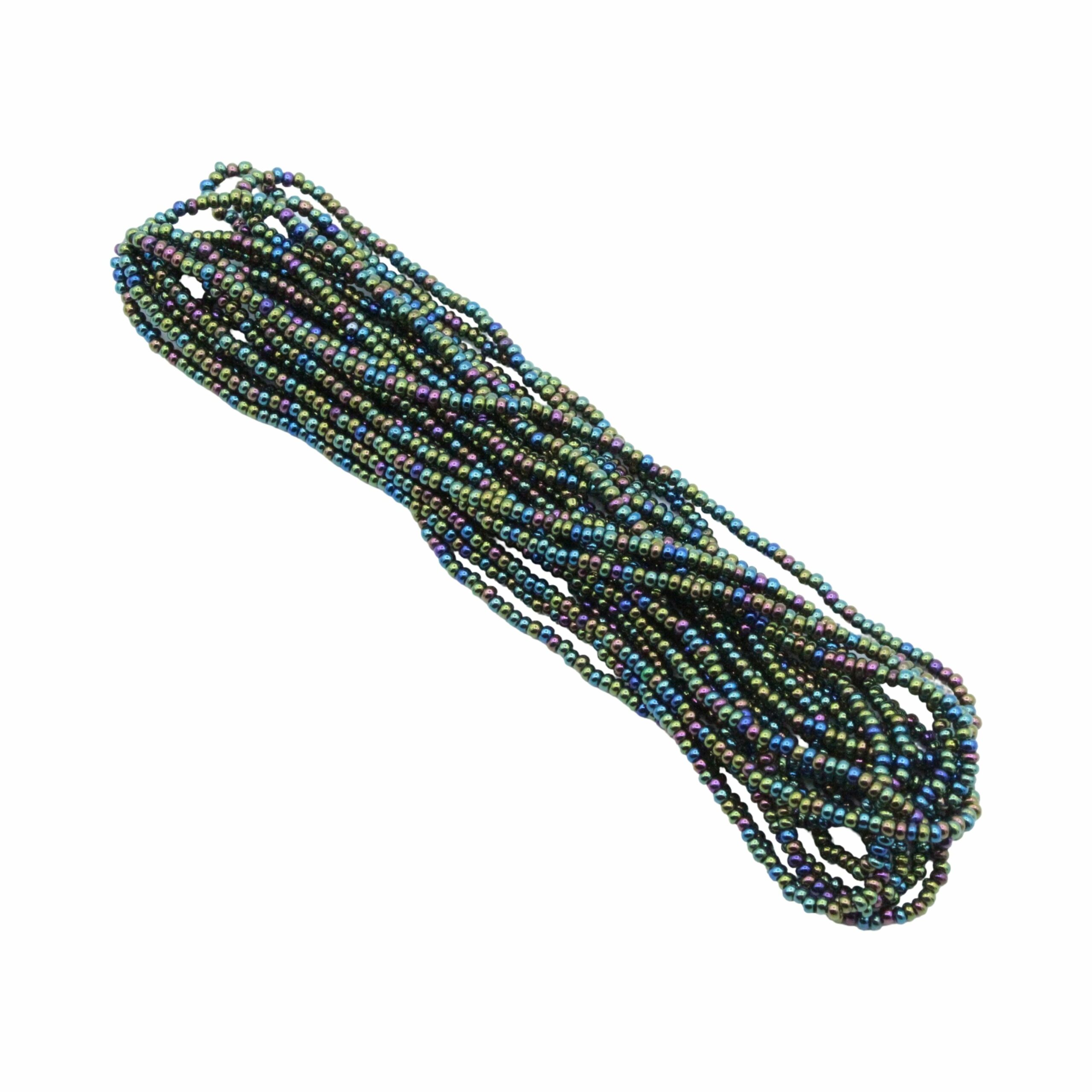 Seed Bead Hank - 11/0 - Preciosa - Green Iris - 20 grams