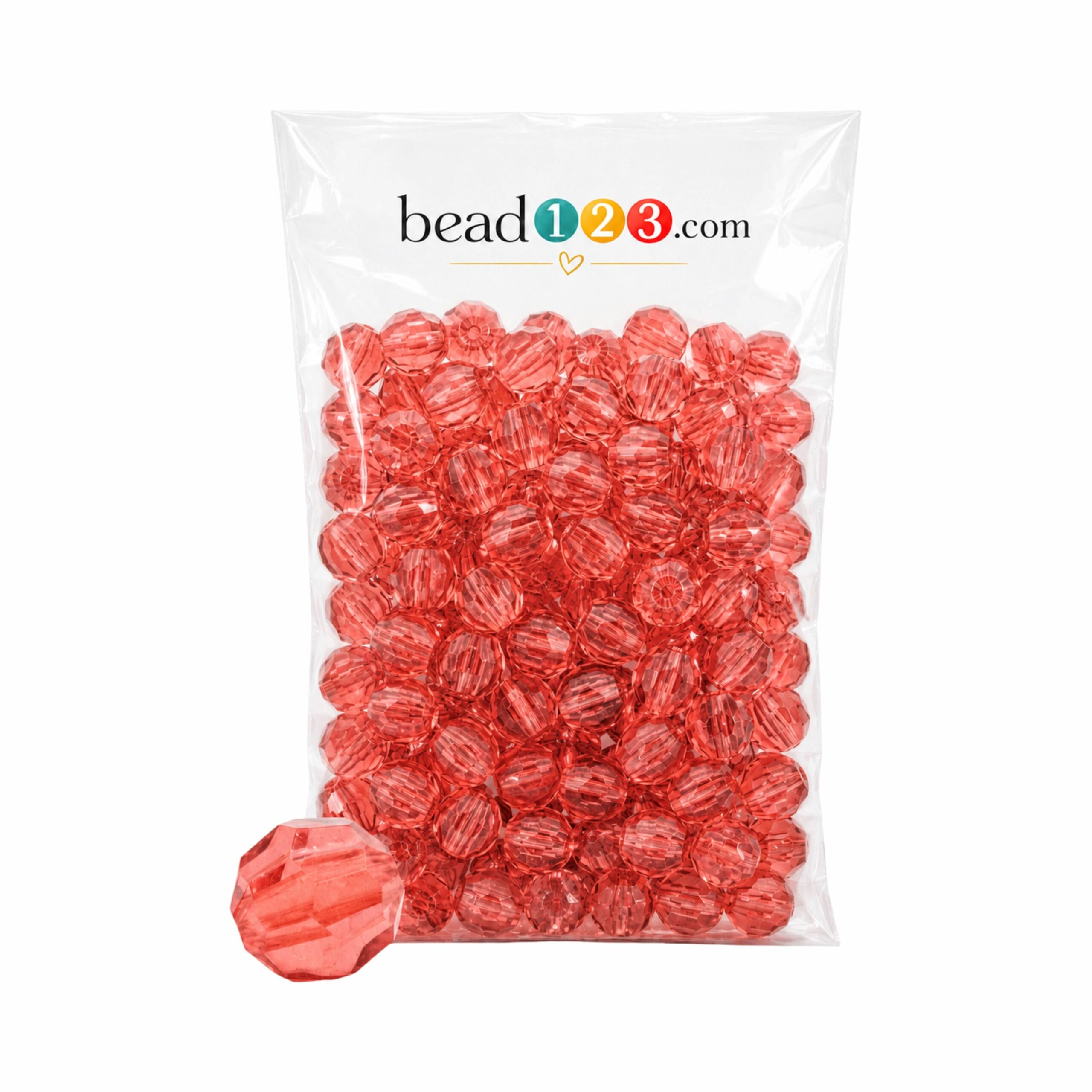 Round Faceted - 12mm - 500 Gram - 580 Pieces - Padparadscha
