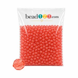 Round Faceted - 8mm - 500 Gram - 2000 Pieces - Padparadscha