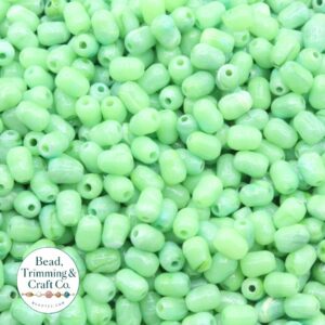 Oval Bead - Irregular - 7mm - Green