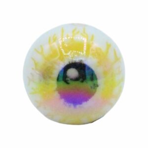 Eye Bead - Blood Shot - 16mm - Yellow