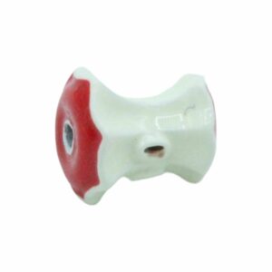 Apple Core Bead - 10mm - Red