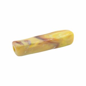 Rectangle Wave Bead - 80 x 18mm - Yellow