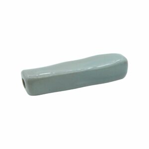 Rectangle Wave Bead - 80 x 18mm - Grey