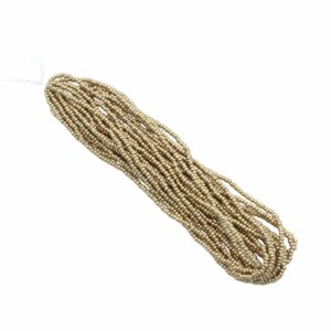 Seed Bead Hank - 11/0 - Preciosa - Pale Bronze Gold - 17 grams