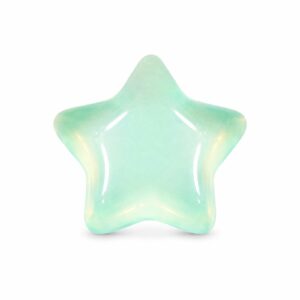 Star Cabochon - 8mm - Light Green Opal