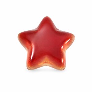 Star Cabochon - 8mm - Red Opal