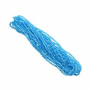 Seed Bead Hank - 11/0 - Preciosa - Aqua Silverlined - 18 grams