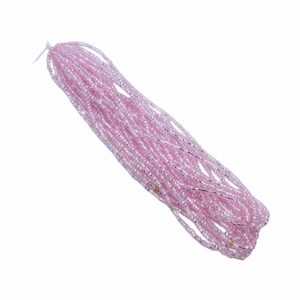 Seed Bead Hank - 11/0 - Preciosa - Pink Dyed Silverlined - 18.5 grams