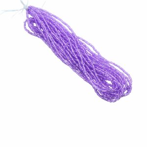 Seed Bead Hank - 11/0 - Preciosa - Violet Dyed Silverlined - 19 grams