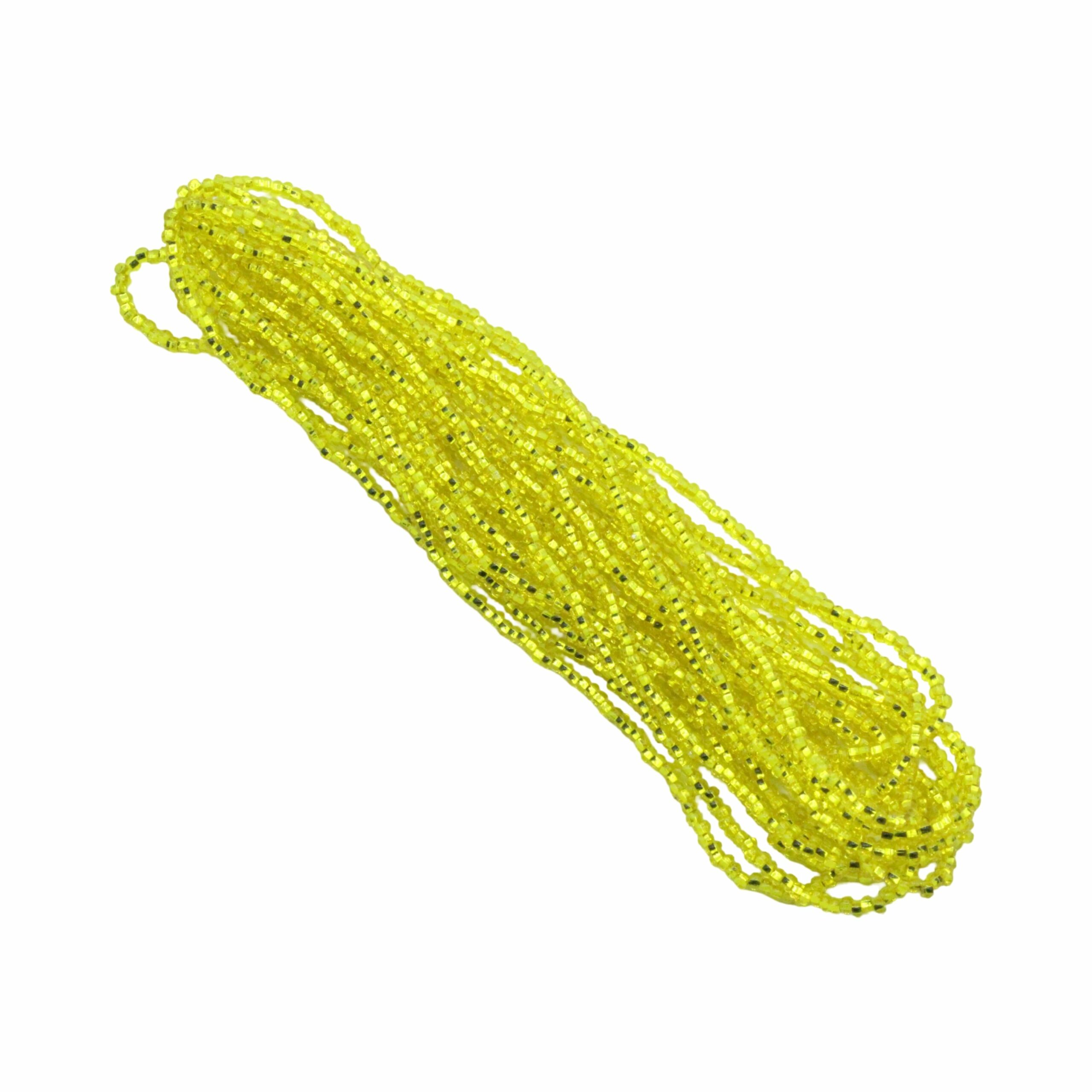 Seed Bead Hank - 11/0 - Preciosa - Yellow Silverlined - 18.5 grams