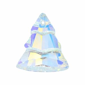 Christmas Tree Pendant - Crystal - 15mm - AB