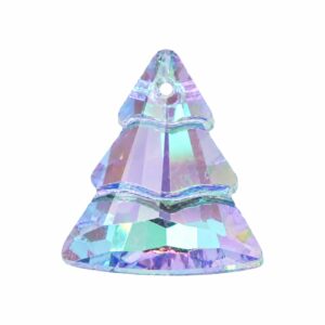 Christmas Tree Pendant - Crystal - 15mm - Vitrail F