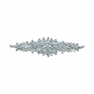 Crystal Applique - Heat Fix - 18.5cm - Crystal / Silver