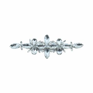 Crystal Applique - Heat Fix - 17cm - Crystal / Silver